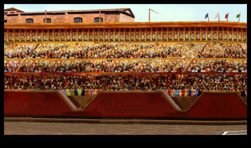 Circus Maximus Roma Mozaiklerinde Kalabalığın Kükremesi